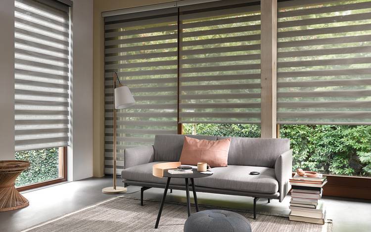 Twist® gardiner har en flexibilitet som uppskattas i nybyggda hus med stora fönster